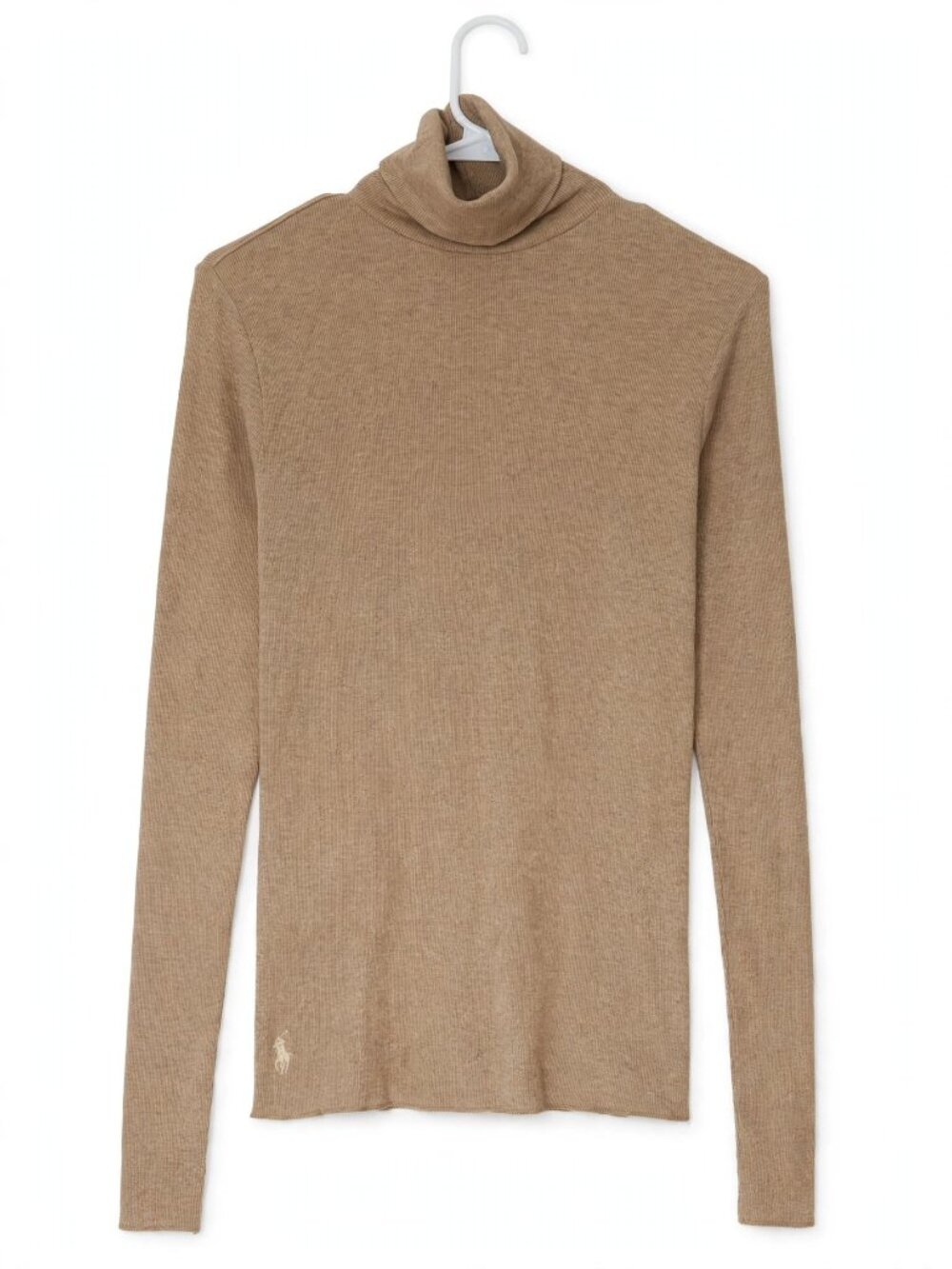 Polo Ralph Lauren Ribbed Turtleneck Sweater Women's XL Tan NWOT